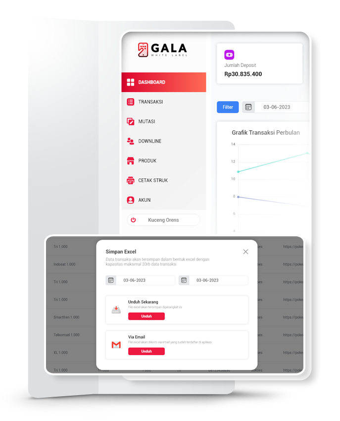Laporan Penjualan Lengkap & Real-Time