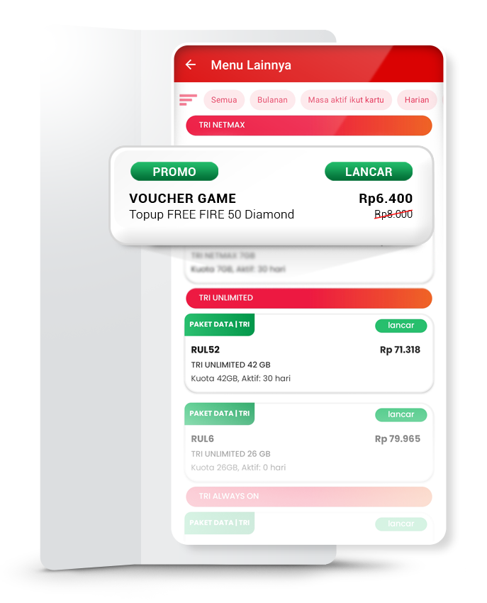 Top Up Otomatis & Harga Bersaing